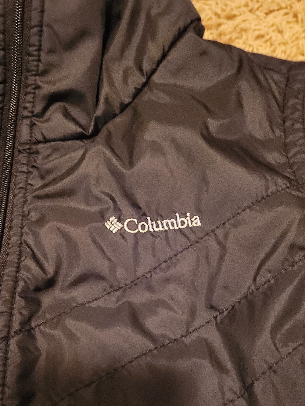Columbia Black Quilted Full Zipper Vest Size XL - Picture 2 of 10